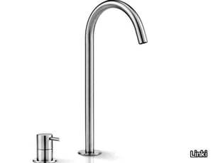 DECO 113 - 2 hole countertop stainless steel washbasin mixer _ Linki