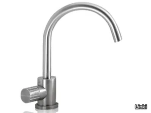 KRONOS KRO001 - Countertop single handle stainless steel washbasin mixer _ Linki