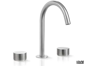 KRONOS KRO202 - 3 hole countertop stainless steel washbasin mixer _ Linki