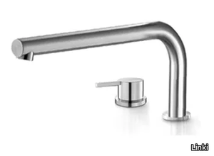 STYLO 236 - Deck mounted 2 hole Recessed stainless steel bathtub tap _ Linki