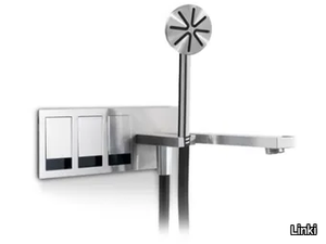 TEK 222 - Wall-mounted stainless steel bathtub mixer with hand shower _ Linki