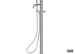 TEK ZERO 070 - Floor standing stainless steel bathtub mixer with hand shower _ Linki