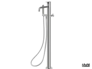 TEK ZERO 071 - Floor standing stainless steel bathtub mixer with hand shower _ Linki