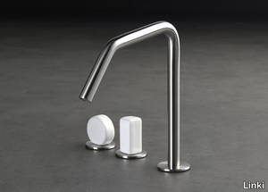 IOX 204 - Countertop stainless steel and ceramic washbasin mixer _ Linki