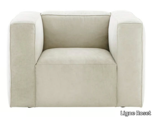 NILS - Fabric armchair with removable cover with armrests _ Ligne Roset