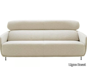 OKURA - 3 seater fabric sofa with headrest _ Ligne Roset