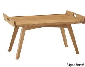 LUPO - Low rectangular oak coffee table _ Ligne Roset