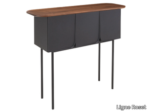 AUBE - Rectangular solid wood console table _ Ligne Roset