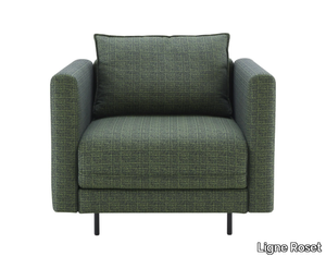 ENKI - Fabric armchair with armrests _ Ligne Roset