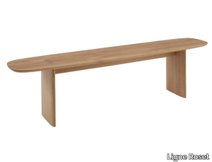 INTERVALLE - Solid wood bench _ Ligne Roset