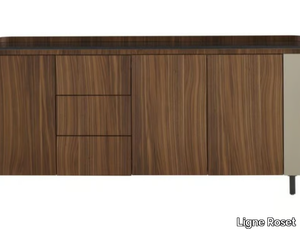 POSTMODERNE - Multi-layer wood sideboard with doors with drawers _ Ligne Roset