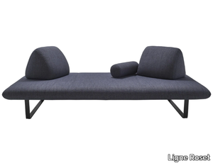 MURTOLI - 2 seater sled base fabric garden sofa _ Ligne Roset