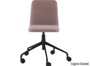 TADAO - Swivel fabric office chair with castors with 5-Spoke base _ Ligne Roset