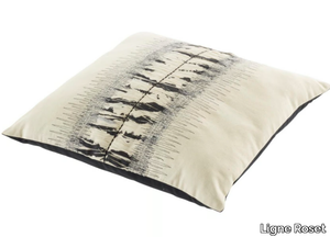 OPEN - Motif square embroidered cotton cushion _ Ligne Roset