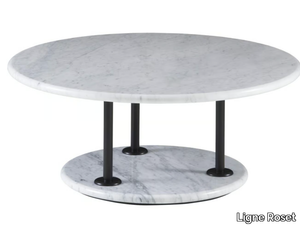 ASTAIR - Low round marble coffee table _ Ligne Roset