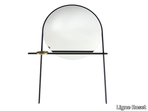 GEOFFREY - Round wall-mounted glass and steel mirror _ Ligne Roset