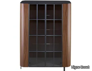 POSTMODERNE - Wood and glass display cabinet _ Ligne Roset