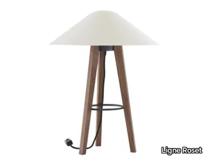 MELUSINE - LED steel and wood table lamp _ Ligne Roset