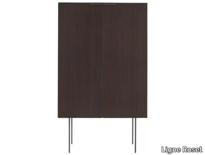 SELVANS - Walnut highboard with doors _ Ligne Roset