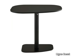 PIAZZA - Height-adjustable steel and wood table _ Ligne Roset