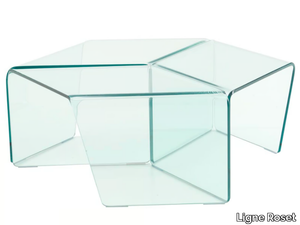 ROSIS - Low glass coffee table _ Ligne Roset