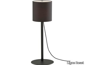 MAGNET LAMP - Table lamp with steel base and cotton shade _ Ligne Roset