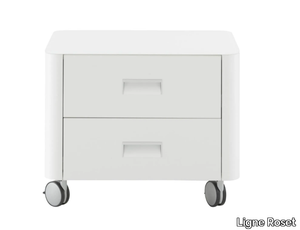 TRAVEL - Chipboard office drawer unit with castors _ Ligne Roset