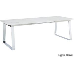 VILNA - Extending rectangular porcelain stoneware table _ Ligne Roset