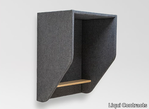 ROBIN - Acoustic wall-mounted fabric phone booth _ Liqui Contracts