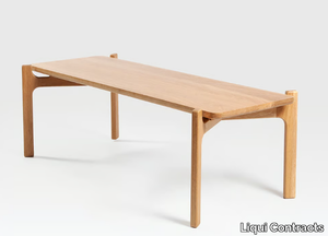 SHAW - Rectangular oak coffee table _ Liqui Contracts