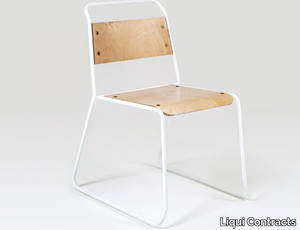 TRAPEZE - Sled base chair _ Liqui Contracts