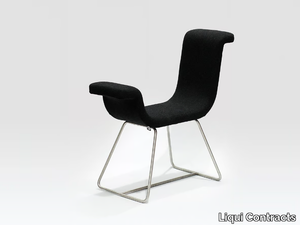 A-NORMAL - Sled base fabric chair _ Liqui Contracts