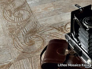 ESSENCE - FLEUR DE BOIS - Marble flooring with wood effect _ Lithos Mosaico Italia