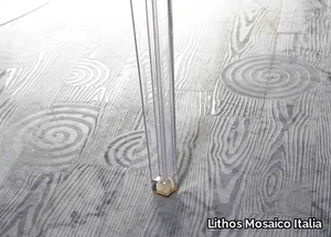 ESSENCE - LISTONE 600 - Marble wall/floor tiles with wood effect _ Lithos Mosaico Italia