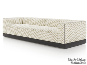 CARING STRIPES - 3 seater fabric sofa _ Liu Jo Living Collection