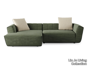 DOLCE VITA - Fabric sofa with chaise longue _ Liu Jo Living Collection