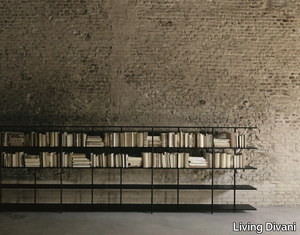 AERO - Freestanding double-sided bookcase _ Living Divani