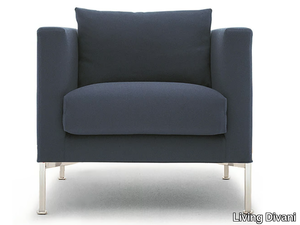 BOX - Fabric armchair with armrests _ Living Divani