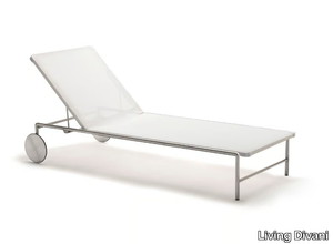 SALE - Fabric sun lounger with castors _ Living Divani