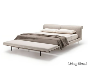 SUMO - Fabric double bed with adjustable headrest _ Living Divani