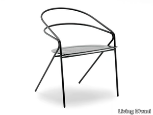 GEORGE'S LIGHT - Steel chair _ Living Divani