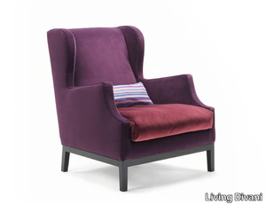 CHAUFFEUSE - Upholstered fireside chair _ Living Divani