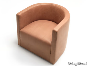 CONFIDENT - Leather armchair _ Living Divani