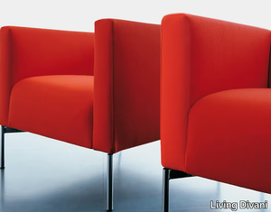 TWIN - Upholstered armchair with armrests _ Living Divani