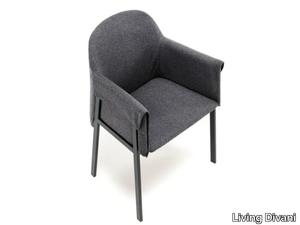 ETON GRACE - Fabric chair with armrests _ Living Divani