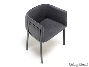 PIN-UP GRACE - Fabric chair with armrests _ Living Divani