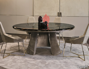 DAMIEN - Round table with Lazy Susan _ Longhi