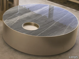 SUN - Low marble coffee table _ Longhi