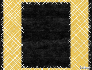 GIARDINO BLACK - Handmade fabric rug _ Loloey