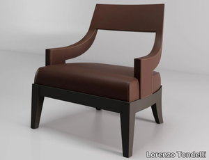 FENN - Wooden armchair with armrests _ Lorenzo Tondelli